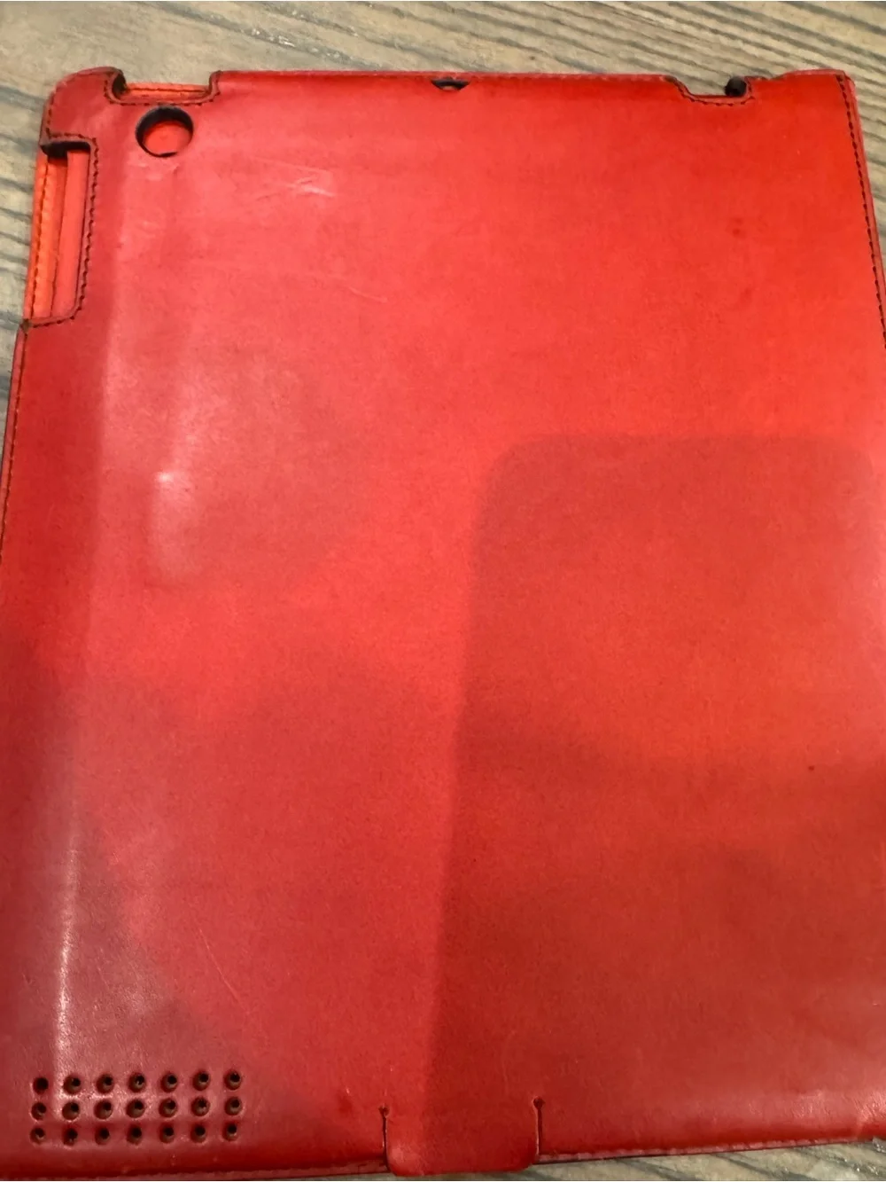 Burberry Red Leather Tablet Cover